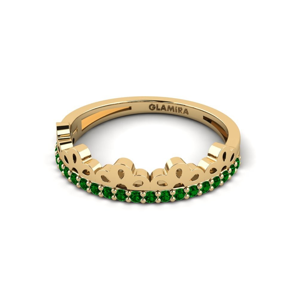 Circonita Verde Anillo Thiwe
