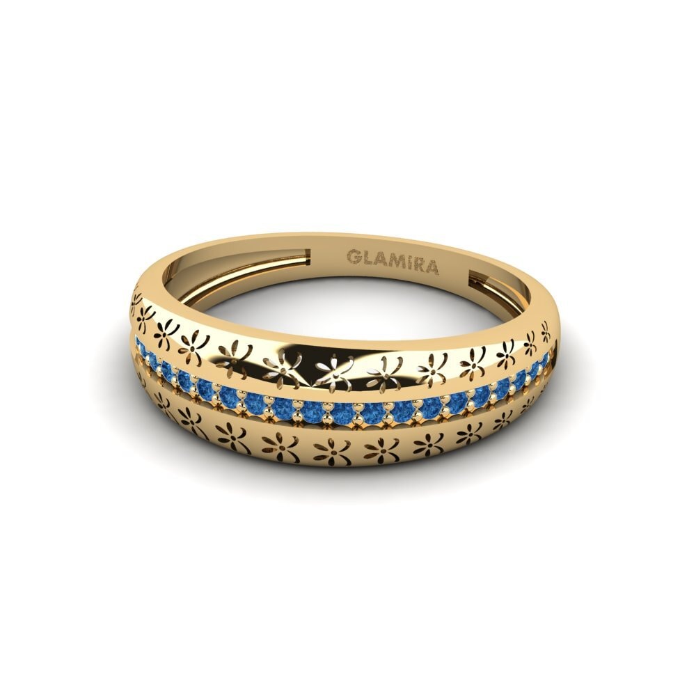 Dark Blue Zirconia Ring Tsakeke