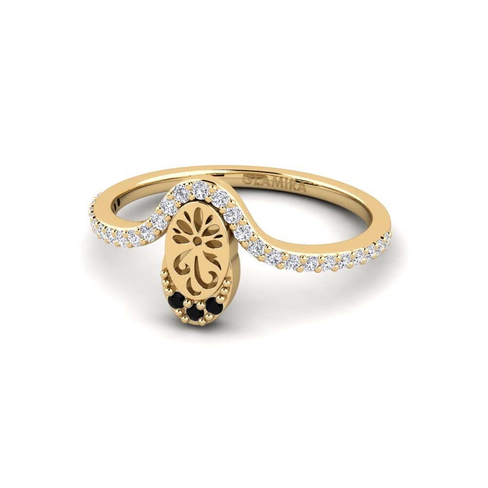 Zafiro negro Anillo Ugyohewe