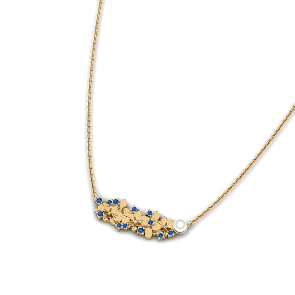 Dark Blue Zirconia Women's Necklace Viore