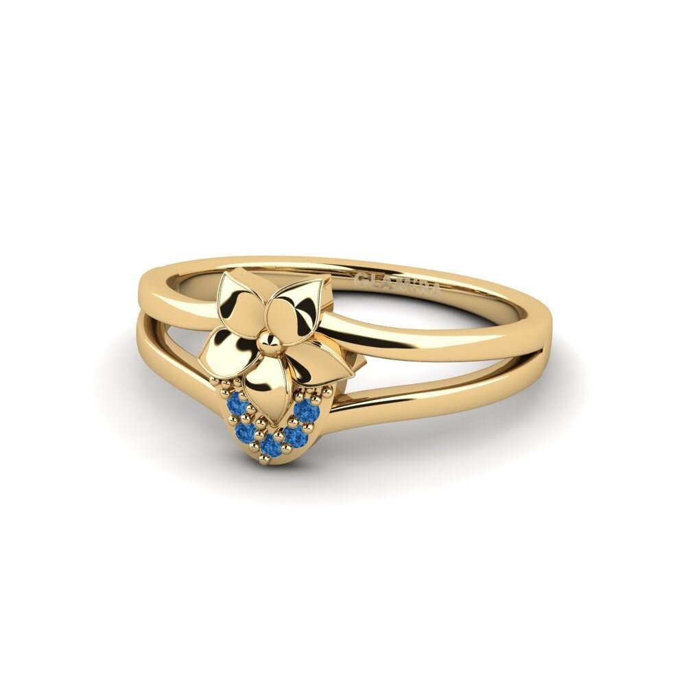 Dark Blue Zirconia Ring Delancey