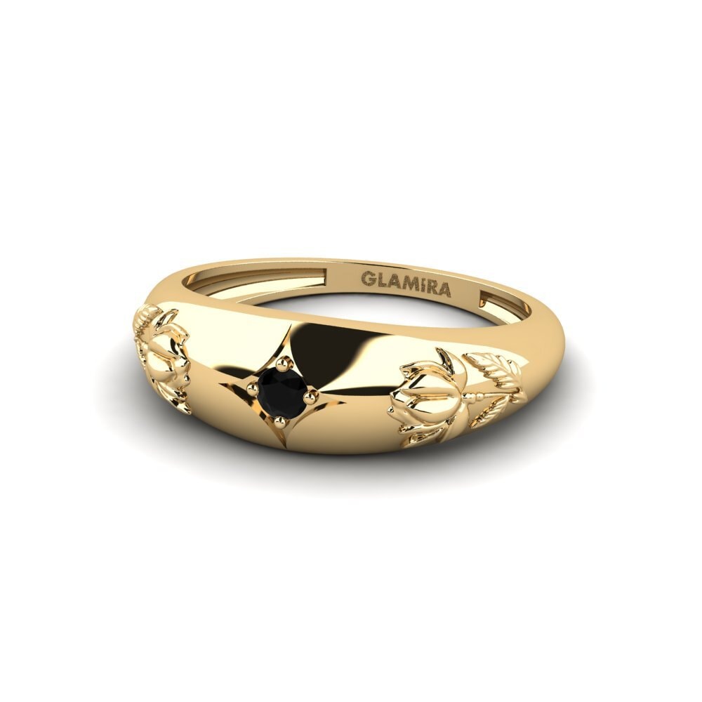 Zafiro negro Anillo Djupverkan
