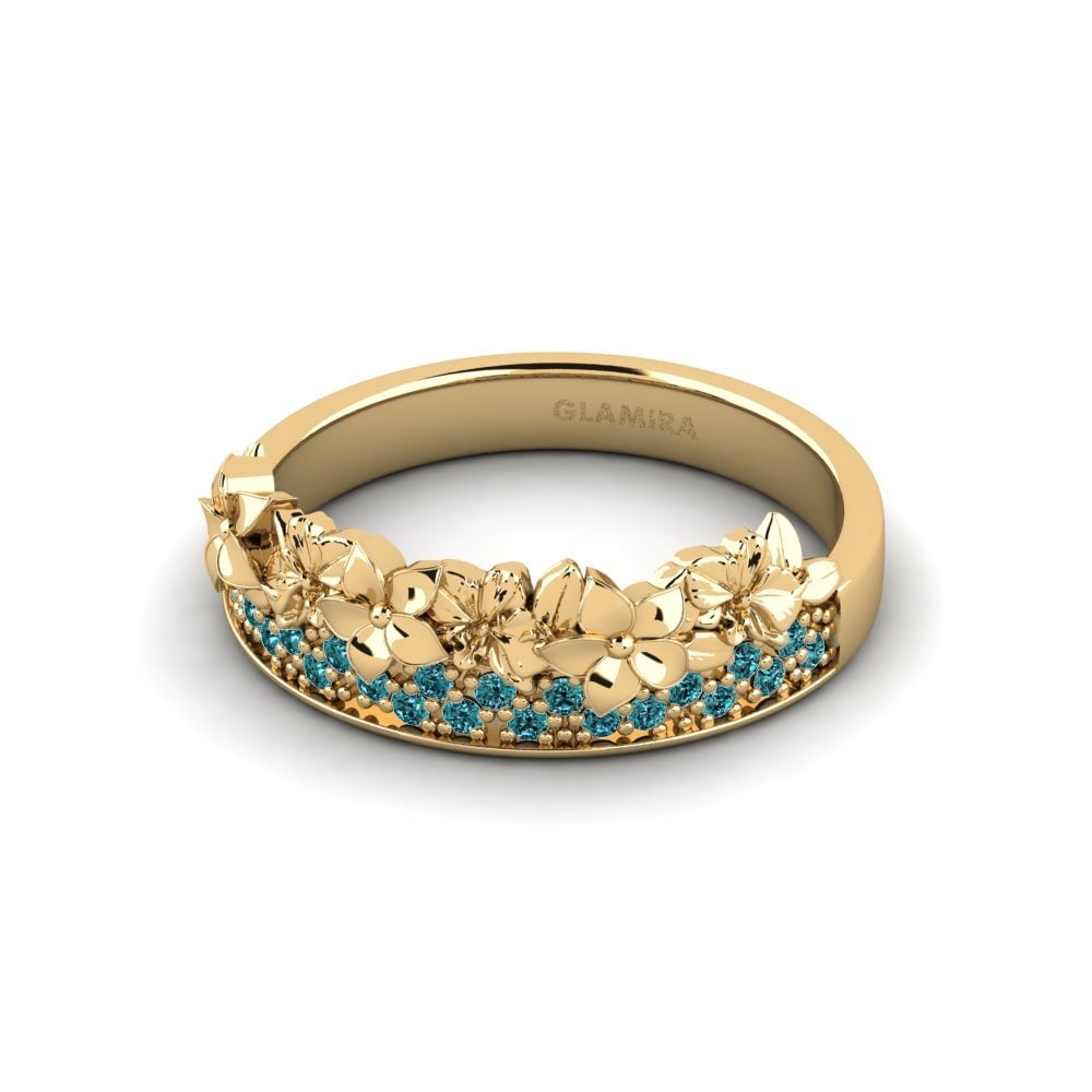 Diamante Azul Anillo Ellor