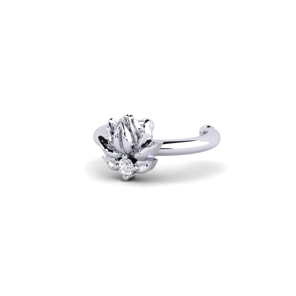 Oro Bianco 375 Zircone Orecchino da donna Etterklang