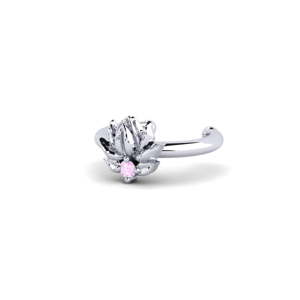 Palladium 950 Saphir Rose Boucle d'oreille femme Etterklang