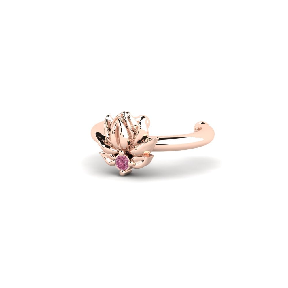 14ct Rose Gold Rhodolite Garnet Women's Earring Etterklang