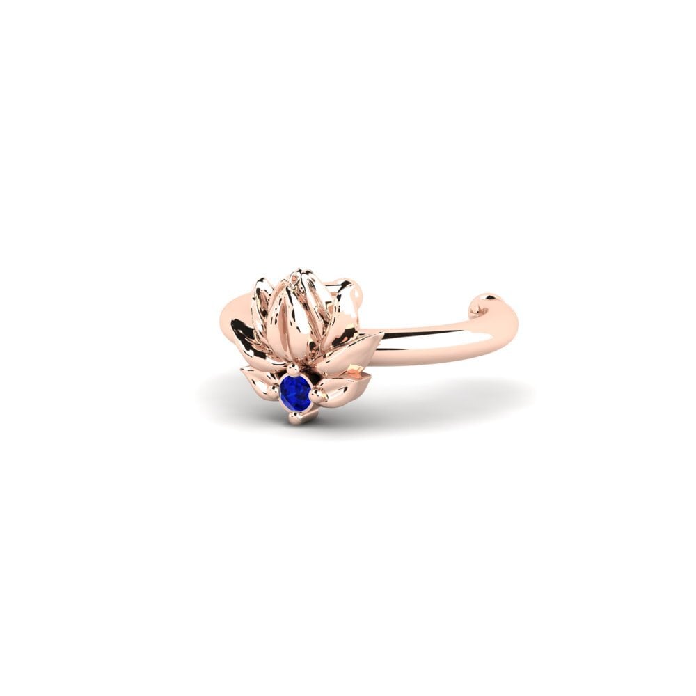 14ct Rose Gold Sapphire Women's Earring Etterklang