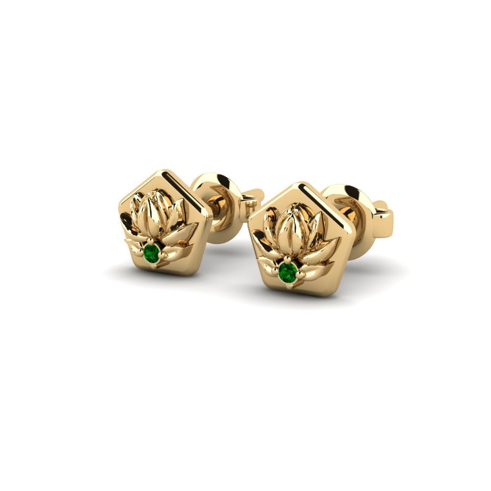Zircônia Verde Brincos Feminino Floretum