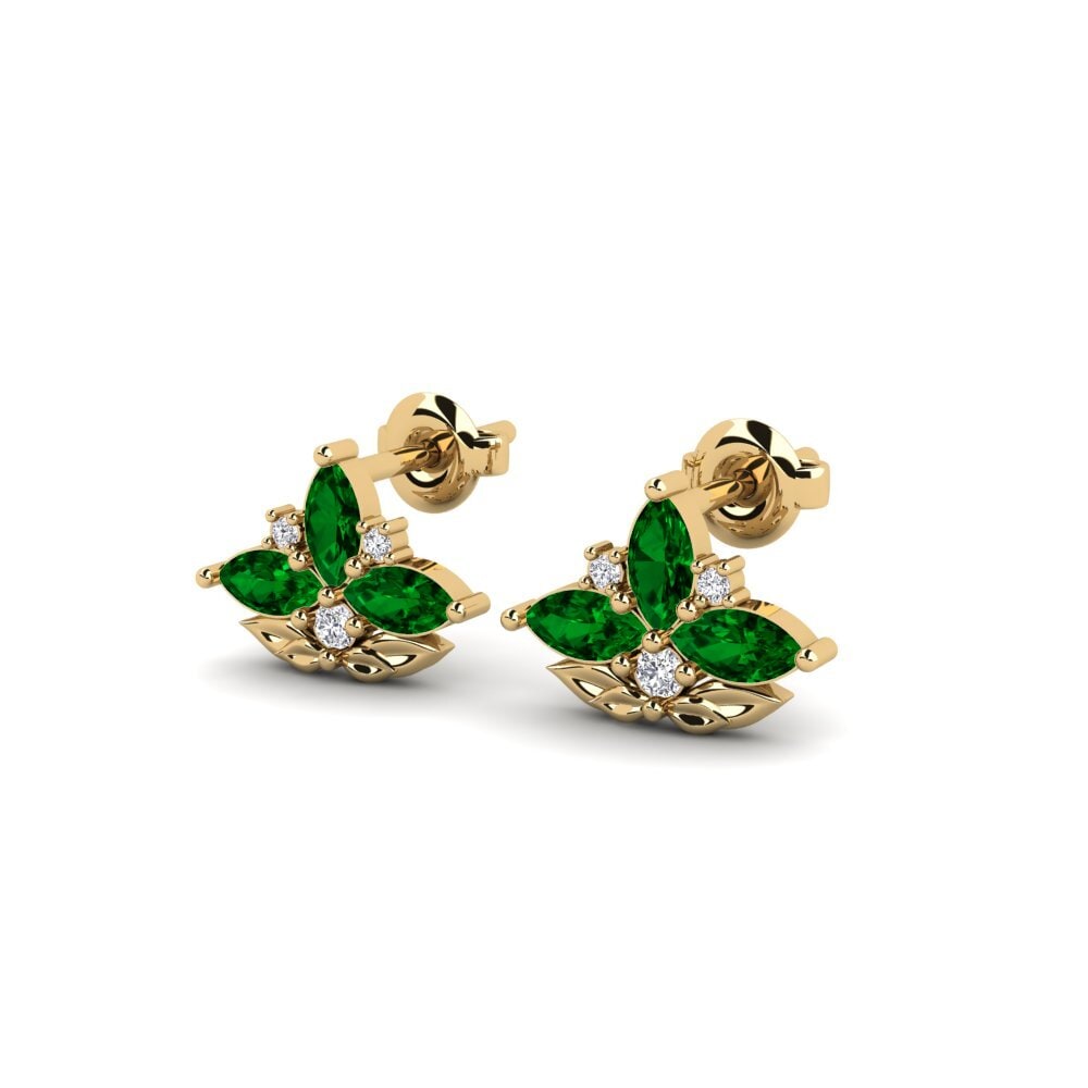 Zircônia Verde Brincos Feminino Forankrad - A
