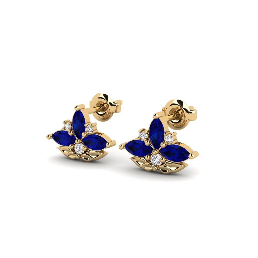 Sapphire Women's Earring Forankrad - A