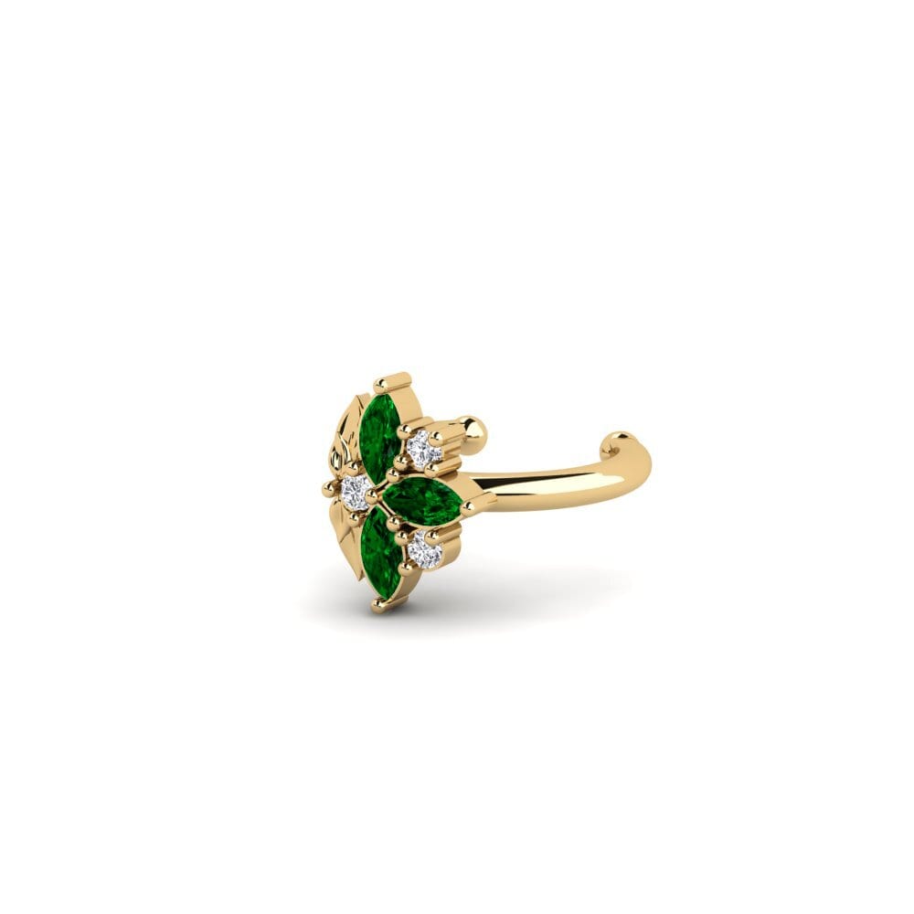 Zircônia Verde Brincos Feminino Forankrad - B