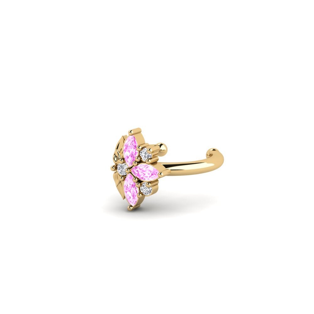 Safira Rosa Brincos Feminino Forankrad - B
