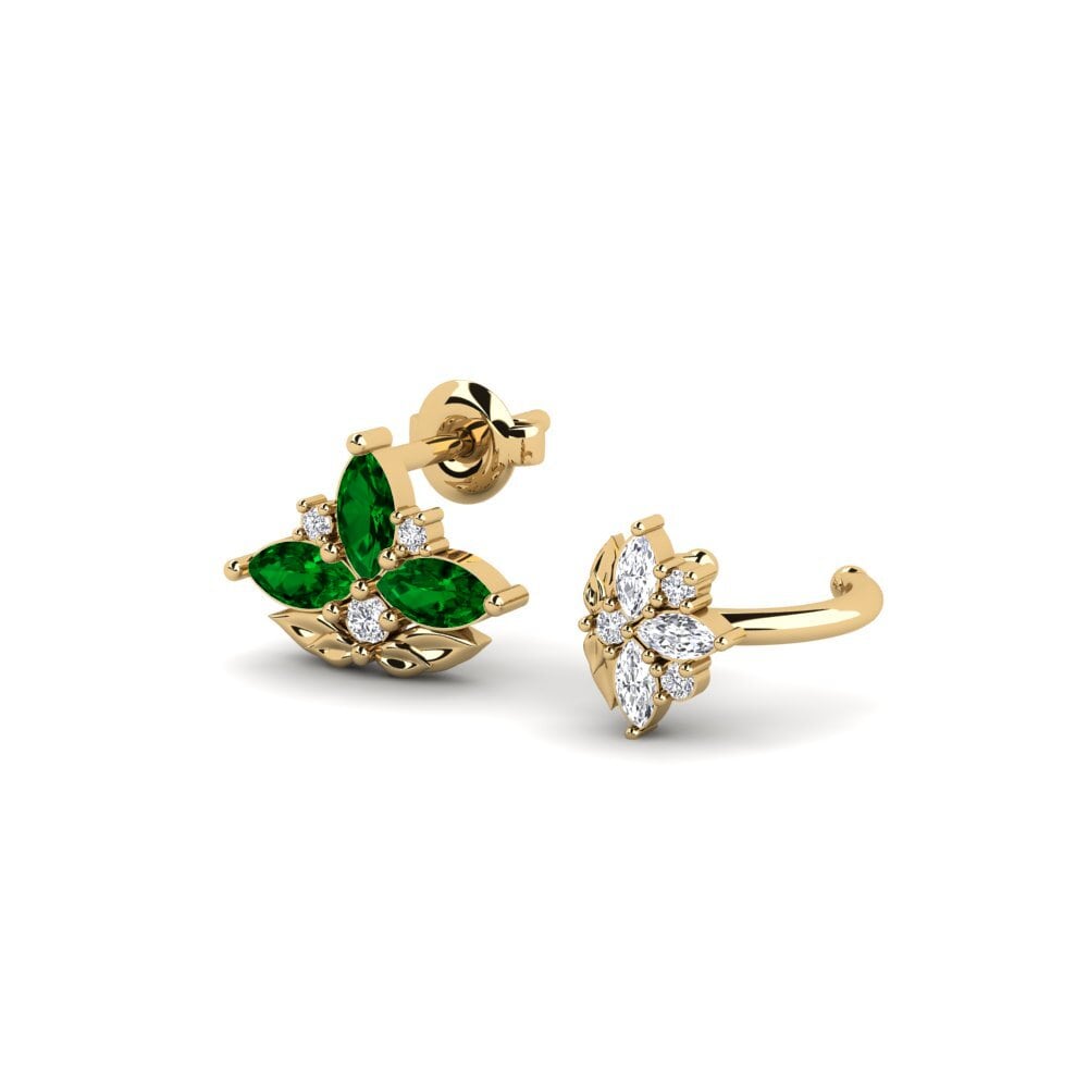 Zircônia Verde Brincos Feminino Forankrad - SET