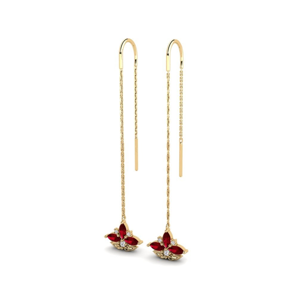 Red Zirconia Women's Earring Fylgja