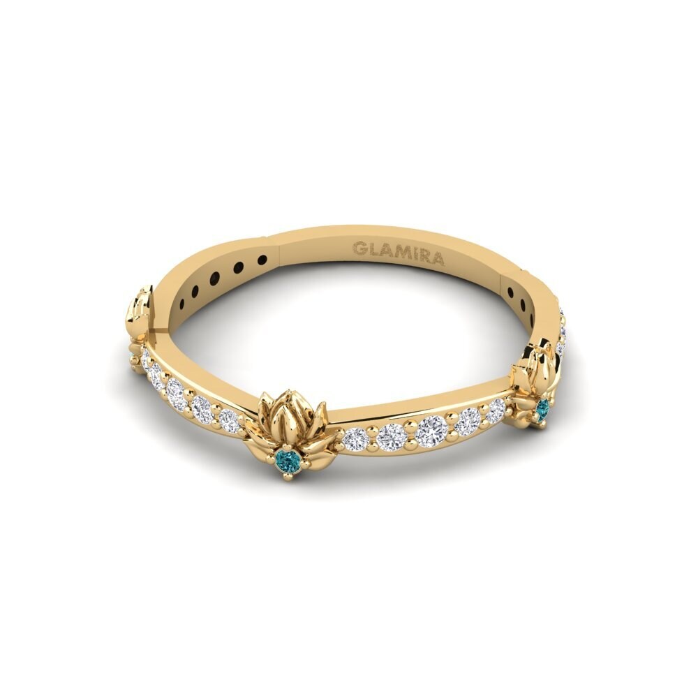 Diamante Azul Anillo Ljusning