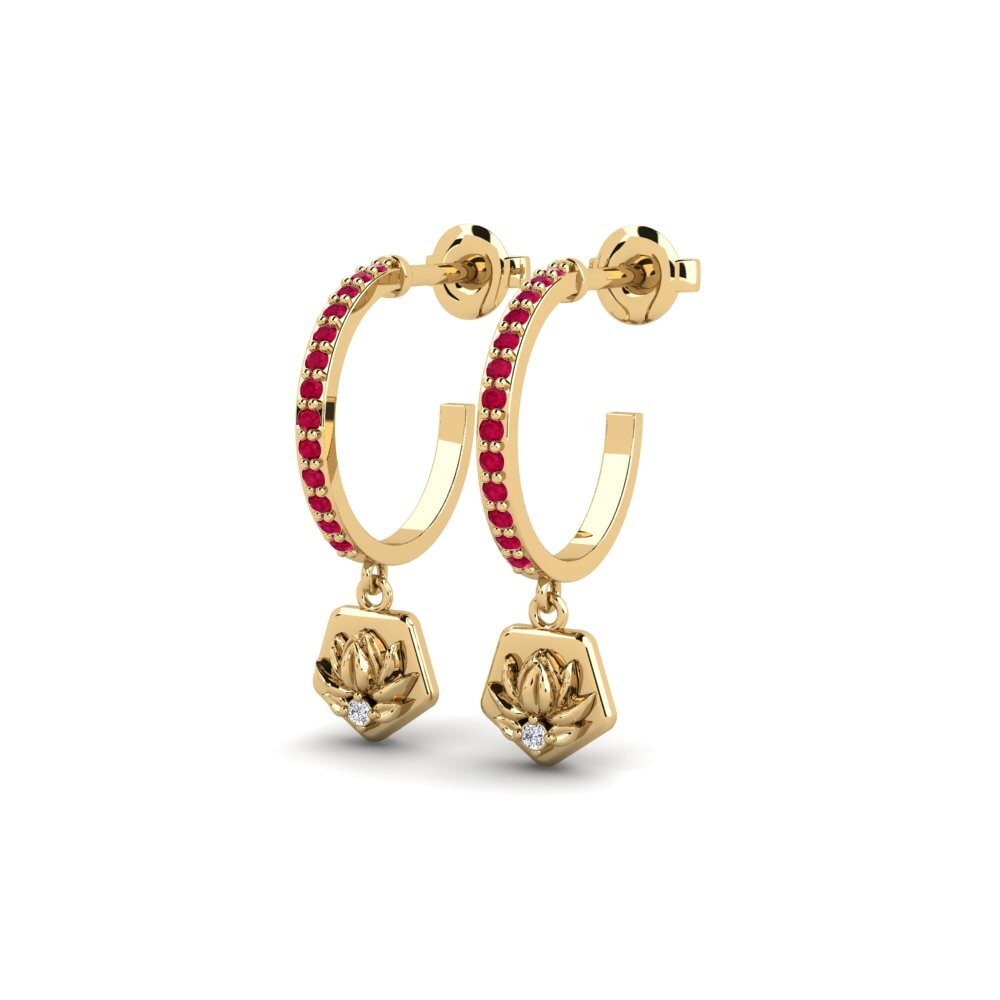 Ruby Women's Earring Obscura