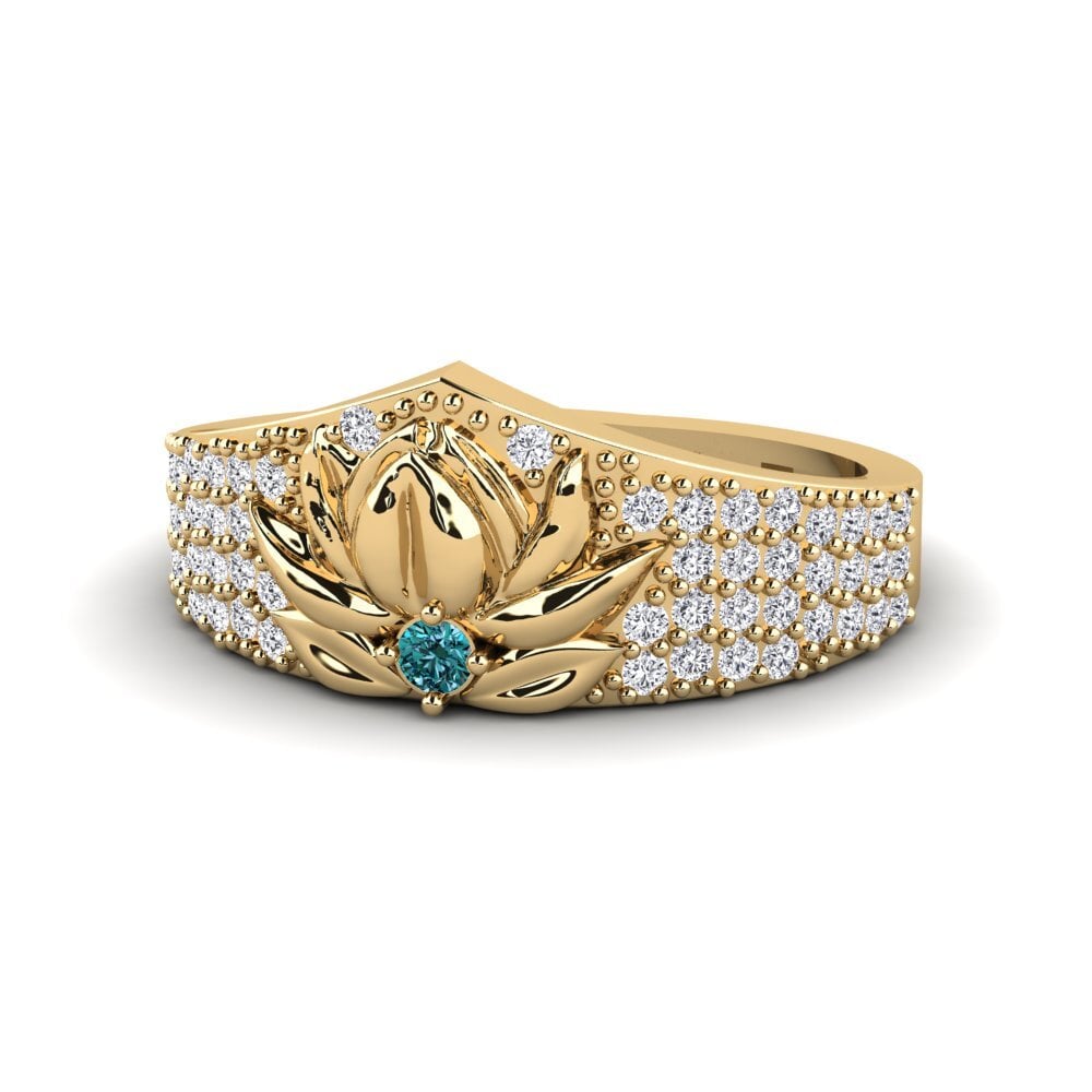 Diamante Azul Anillo Profundidade