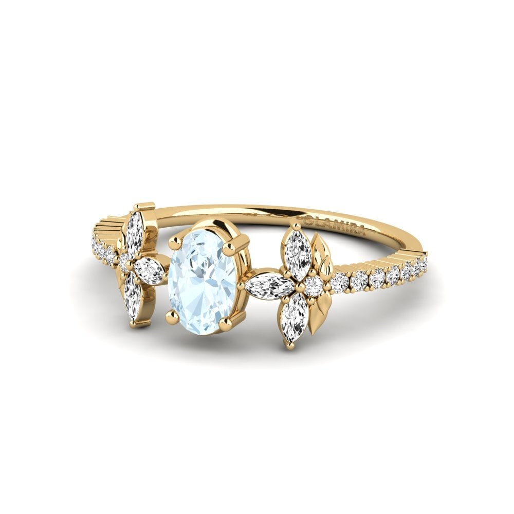 Aguamarina Anillo Sosiego