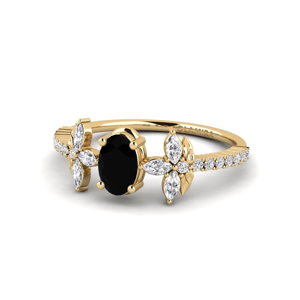 Zafiro negro Anillo Sosiego
