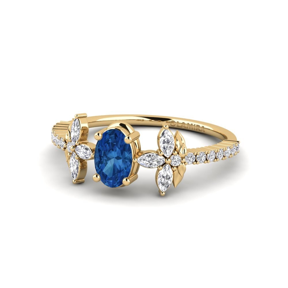 Dark Blue Zirconia Ring Sosiego