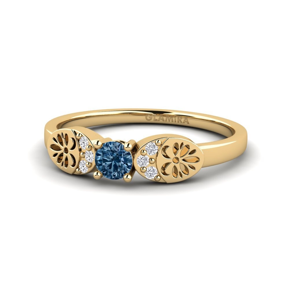 Diamante Azul Anillo Vrolik