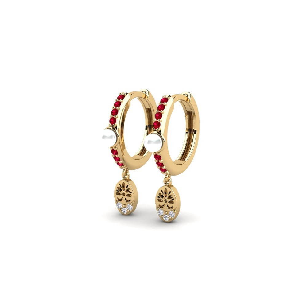 Red Zirconia Women's Earring Yvoty