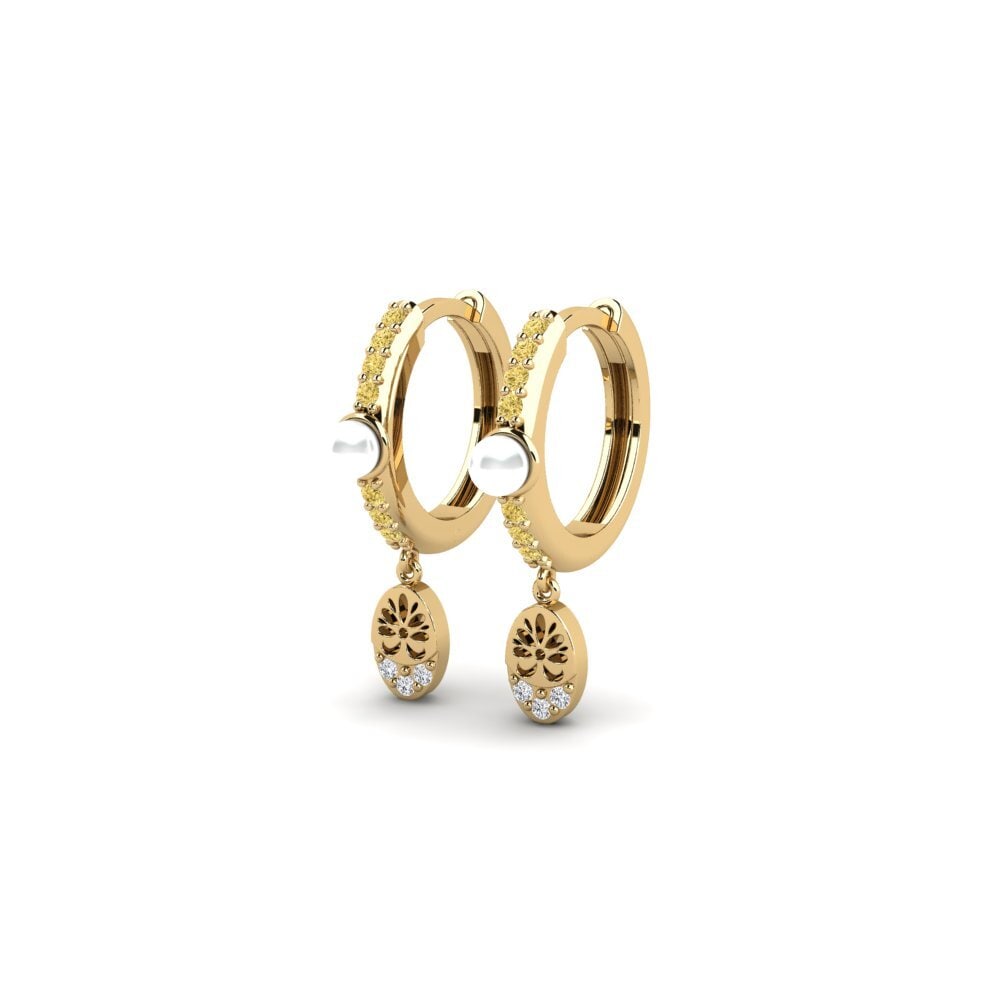 Yellow Diamond Women's Earring Yvoty
