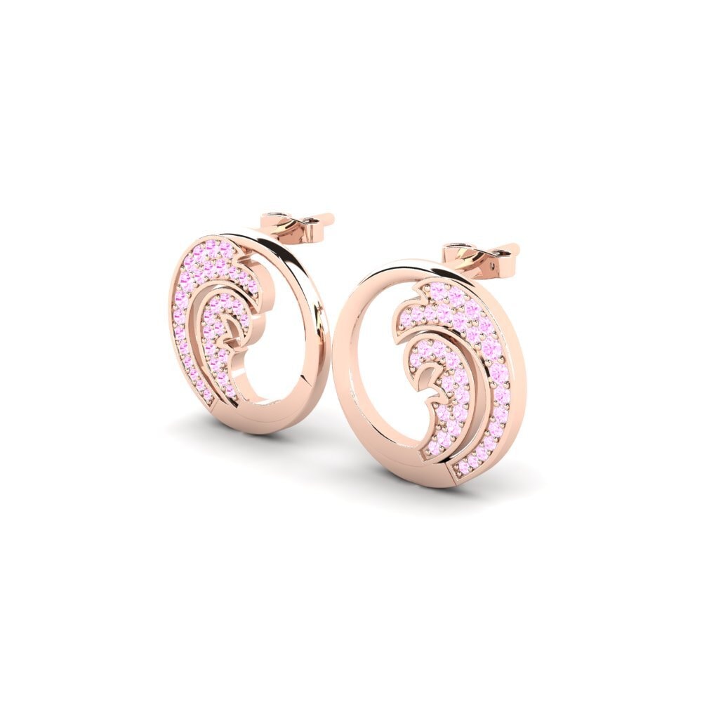Pink Sapphire Women's Earring Aivar