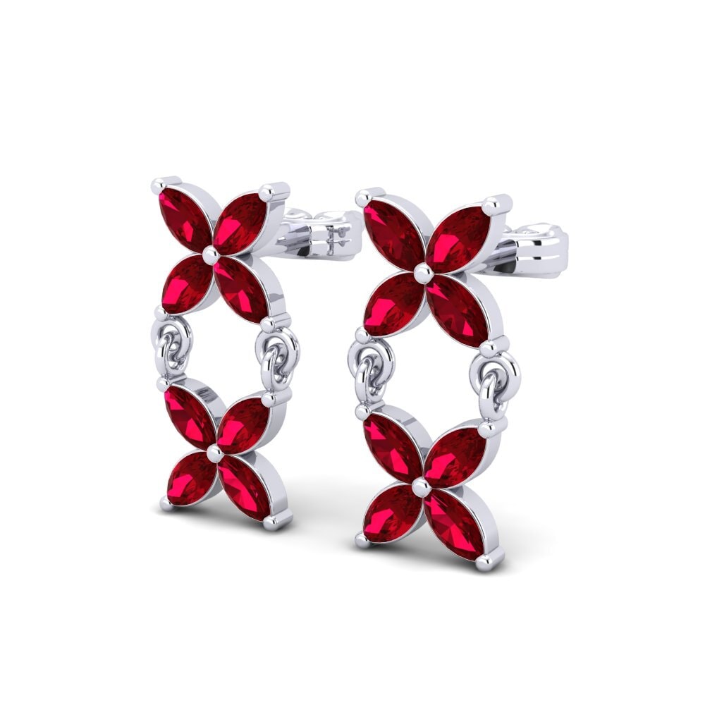 Marquesa Circonita Roja Pendiente de mujer Bendiks