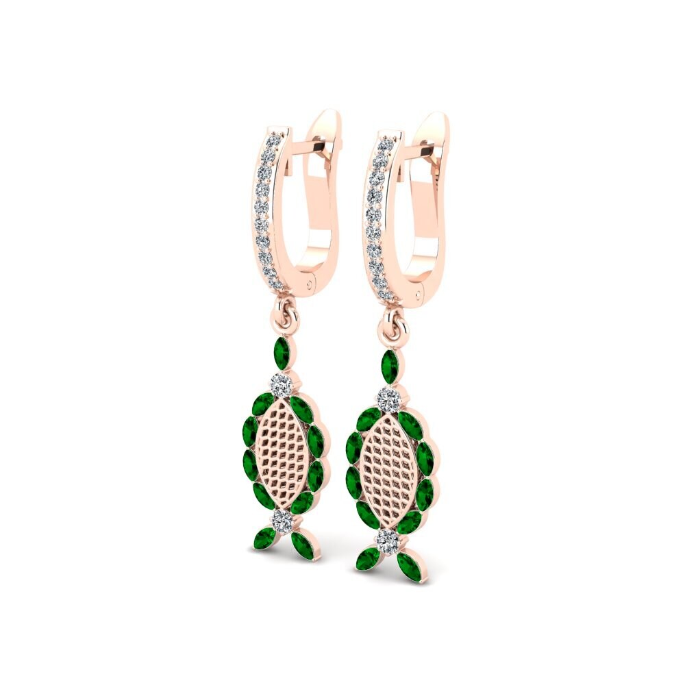 Marquesa Circonita Verde Pendiente de mujer Blowe