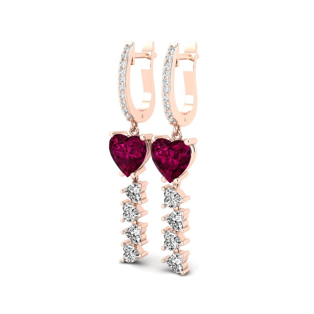 Rhodolite Garnet Women's Earring Donny