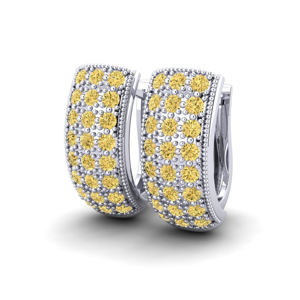 Diamante Amarillo Pendiente de mujer Dorsch