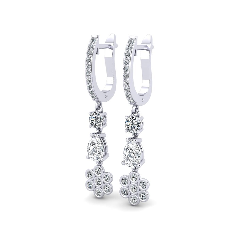 Pear White Zircon Women's Earring Dustin