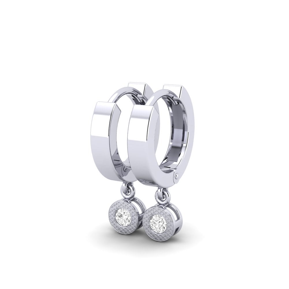 White sapphire Women's Earring Hollyhock