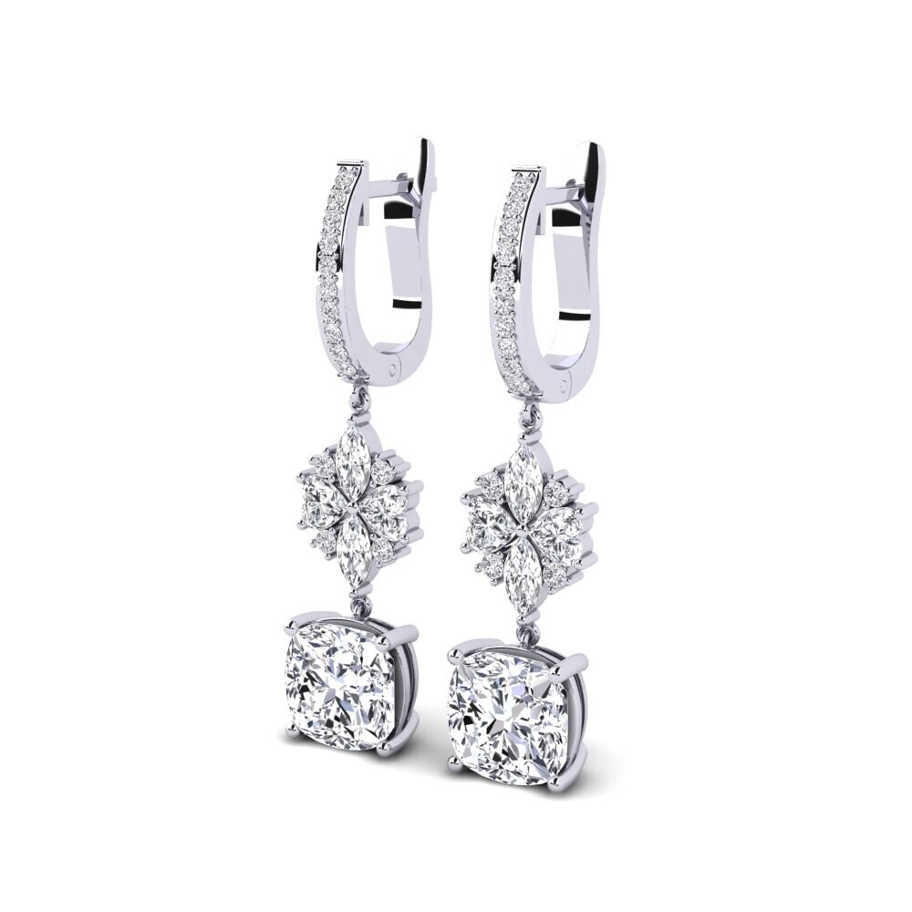 Paladio 950 Diamante Pendiente de mujer Ramen