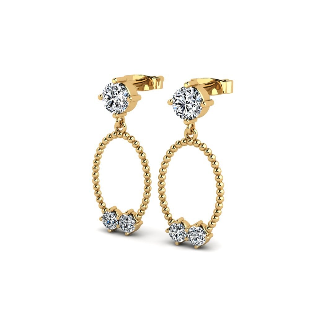 18ct Yellow Gold Women's Earring Ranj
