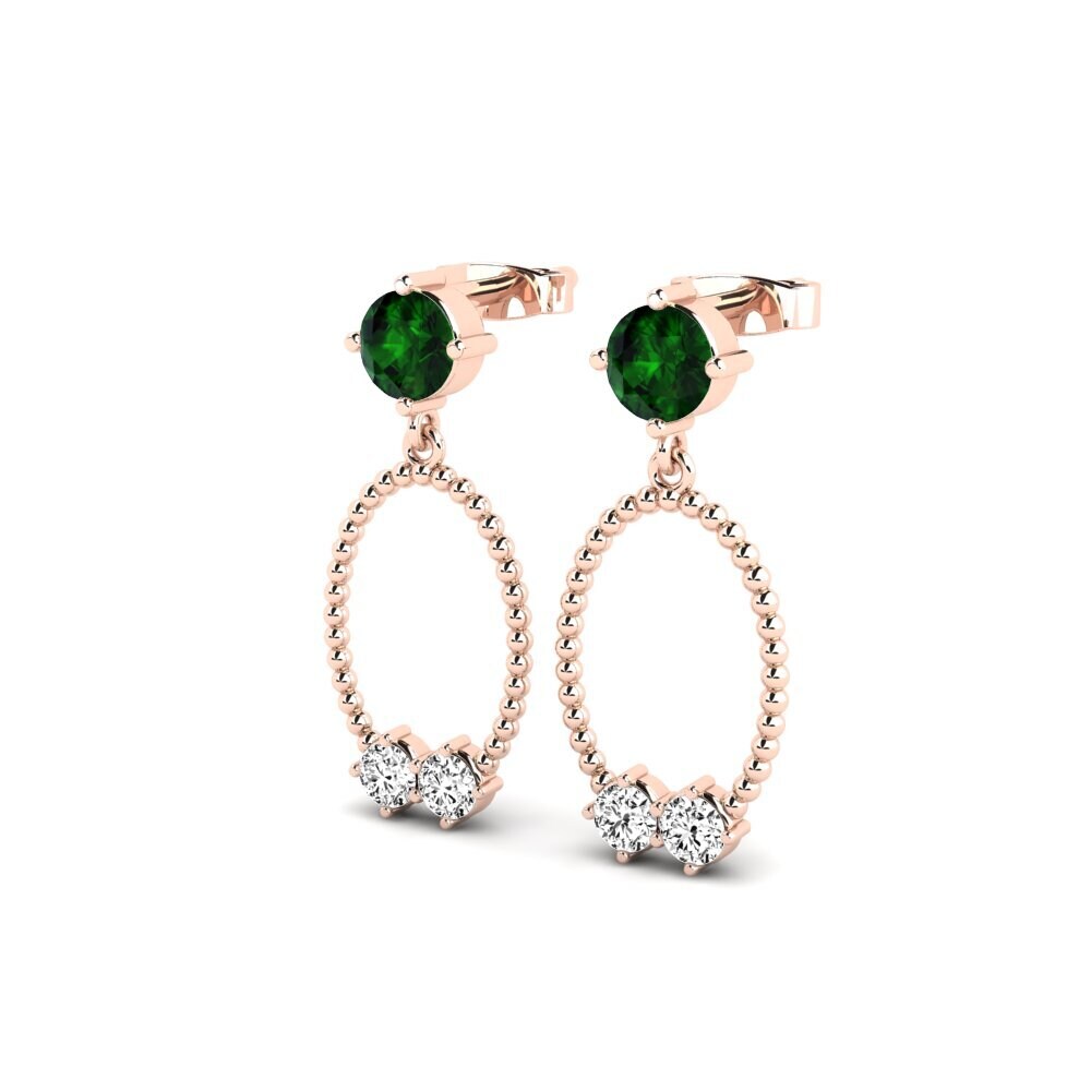 Turmalina verde Pendiente de mujer Ranj