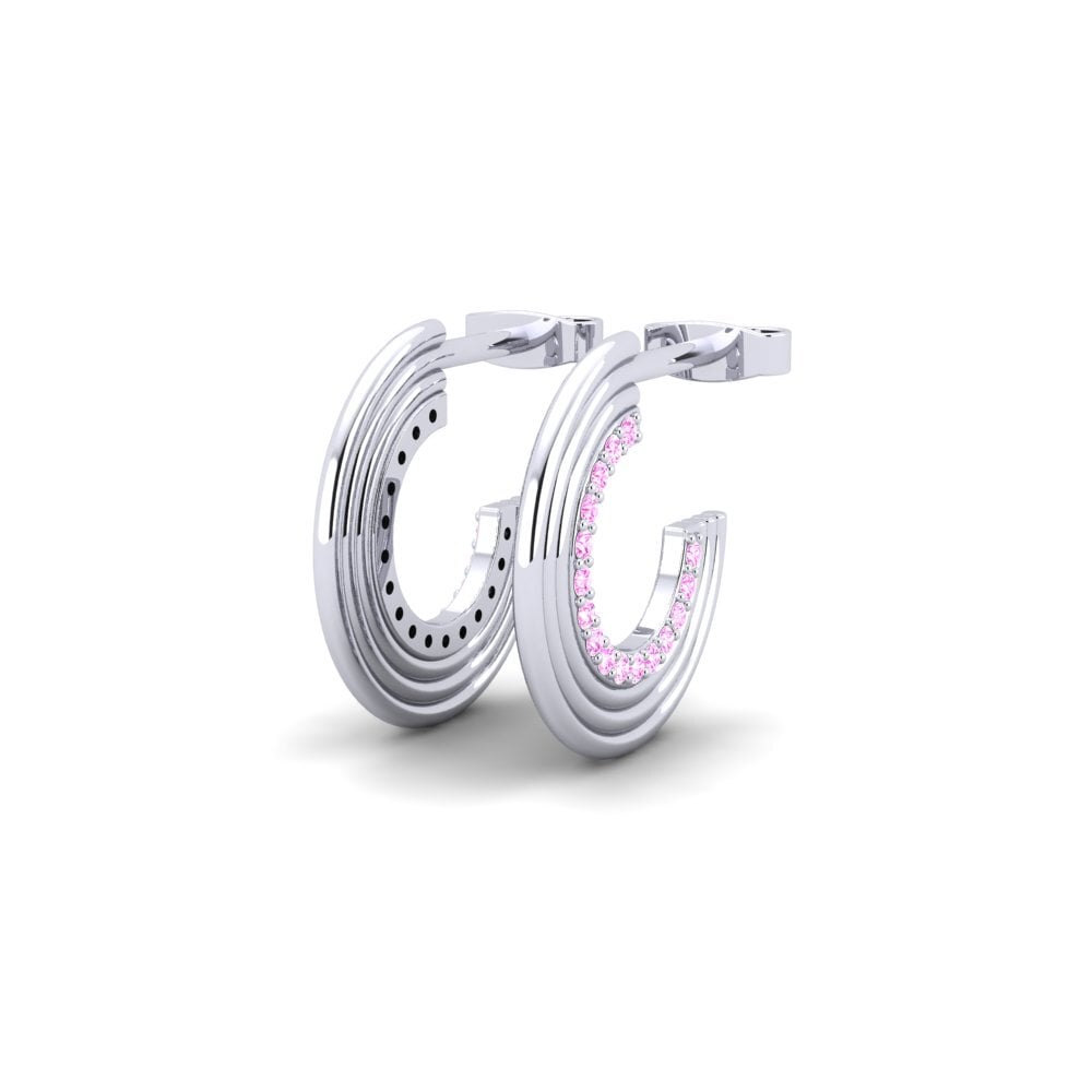 Pink Sapphire Women's Earring Ansu