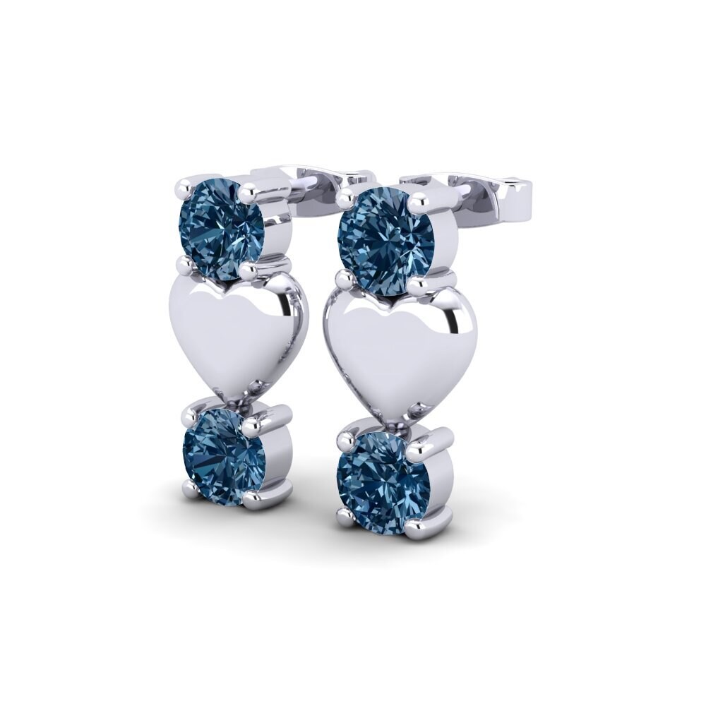 Blauer Diamant Damen ohrring Fedele