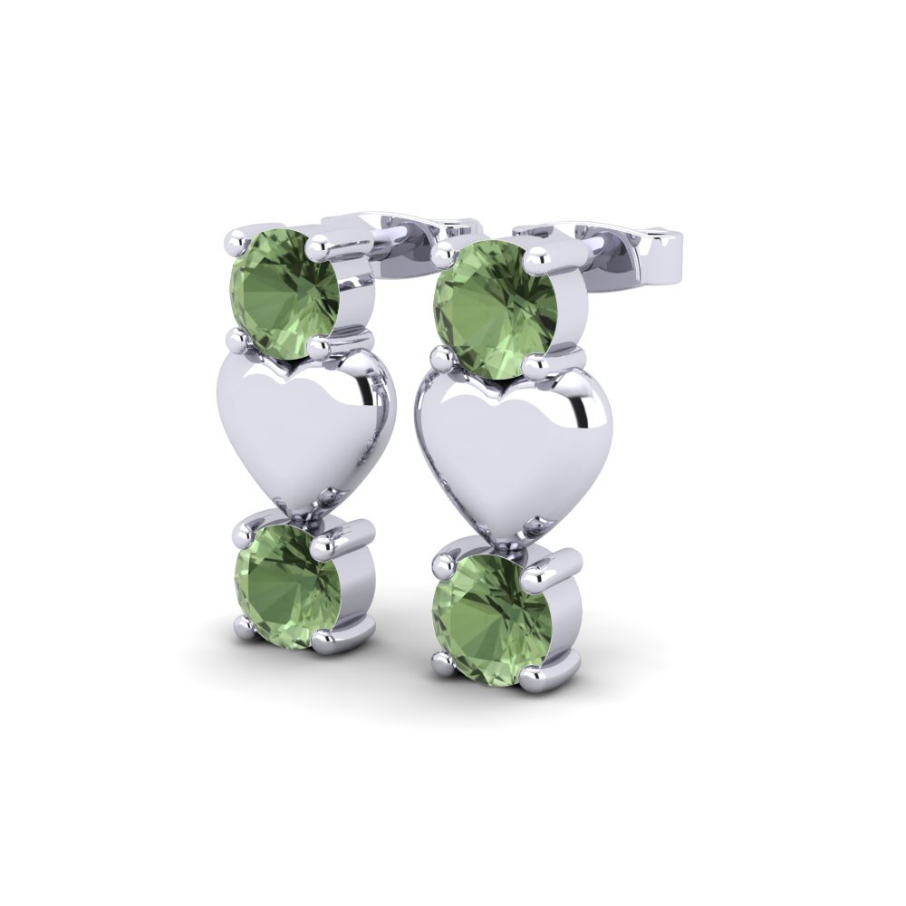 Green Sapphire Women's Earring Fedele