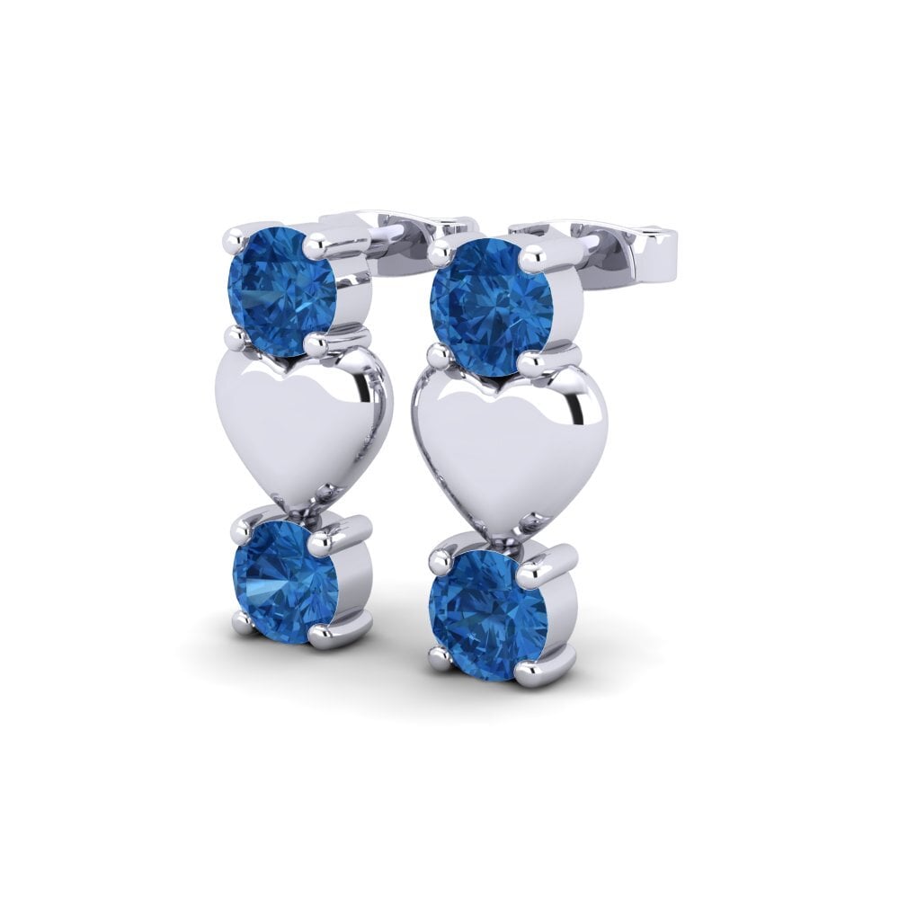 Dark Blue Zirconia Women's Earring Fedele