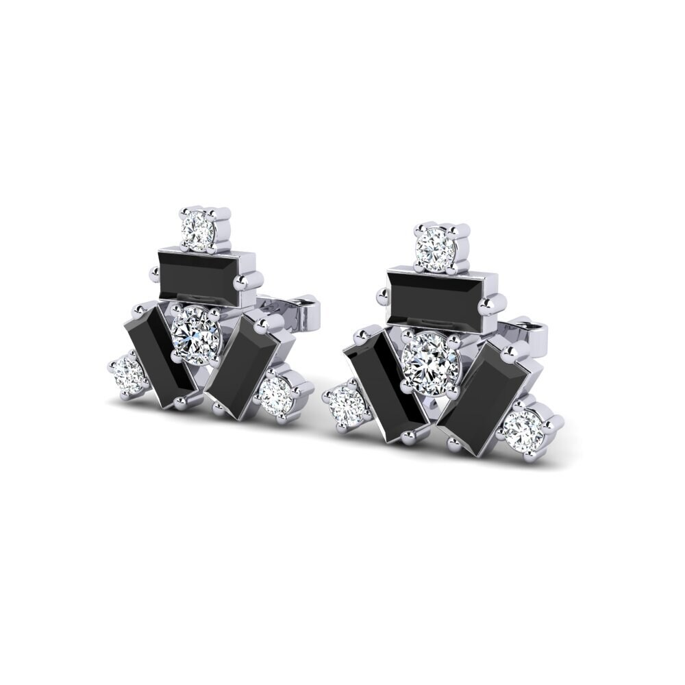 Baguette Diamante Negro Pendiente de mujer Kanpur