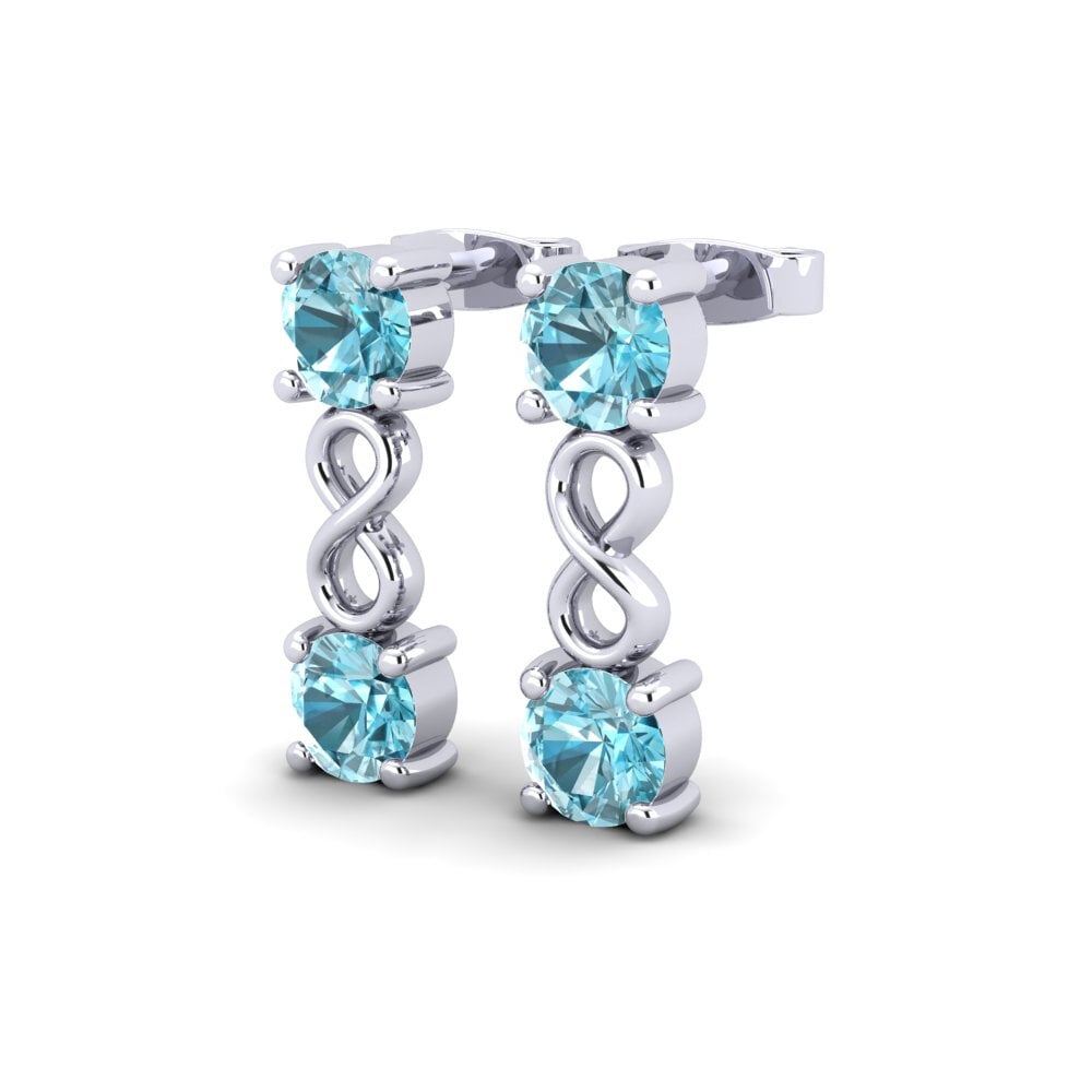 Đá Zircon Xanh Bông tai nữ Penrose