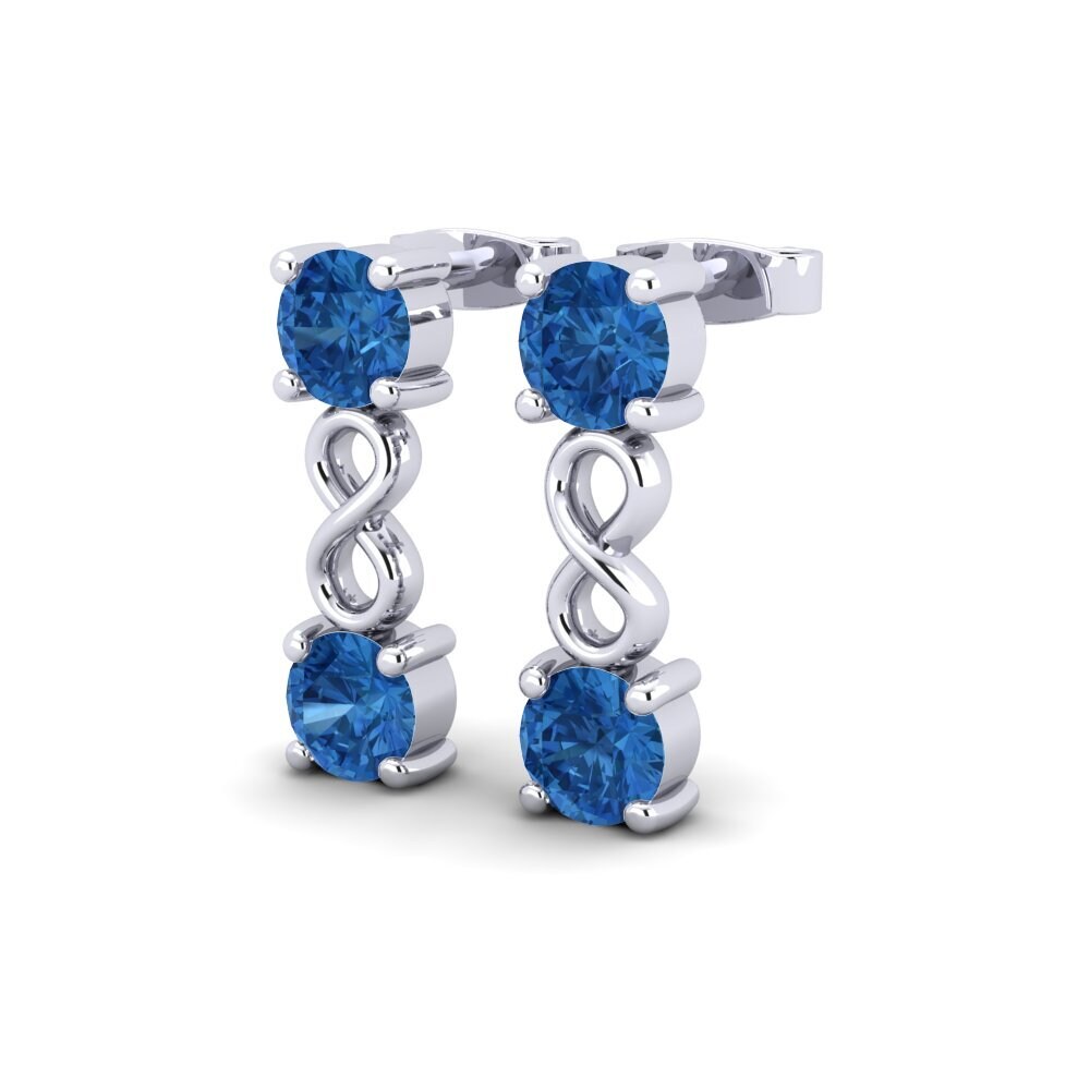 Dark Blue Zirconia Women's Earring Penrose