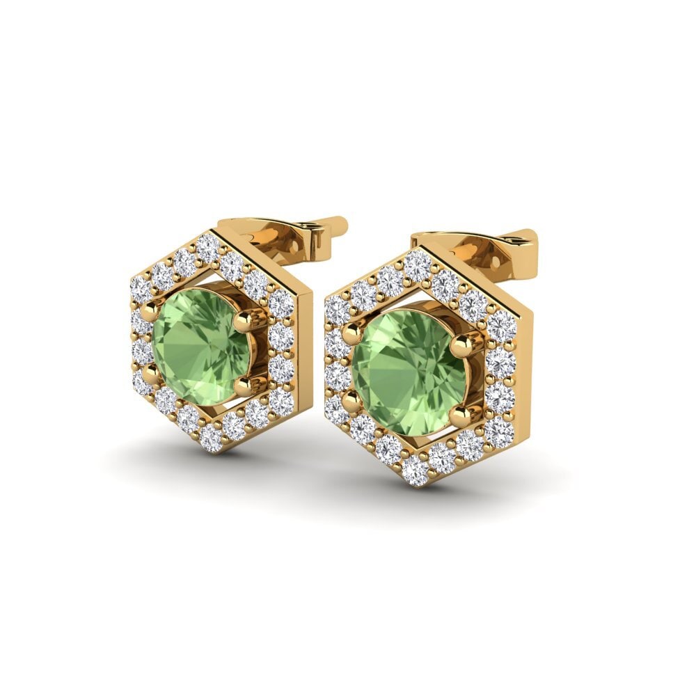 Green Sapphire Women's Earring Stileva