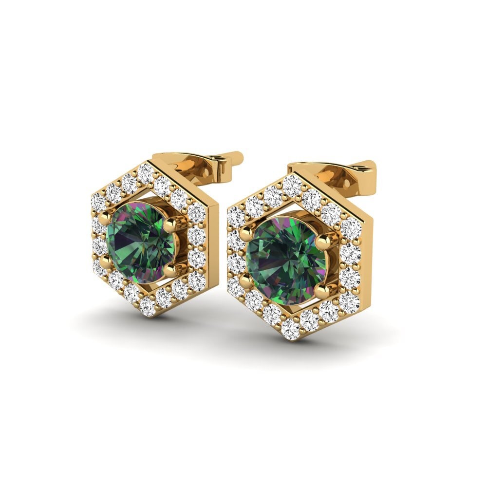Đá Topaz Huyền Bí Bông tai nữ Stileva