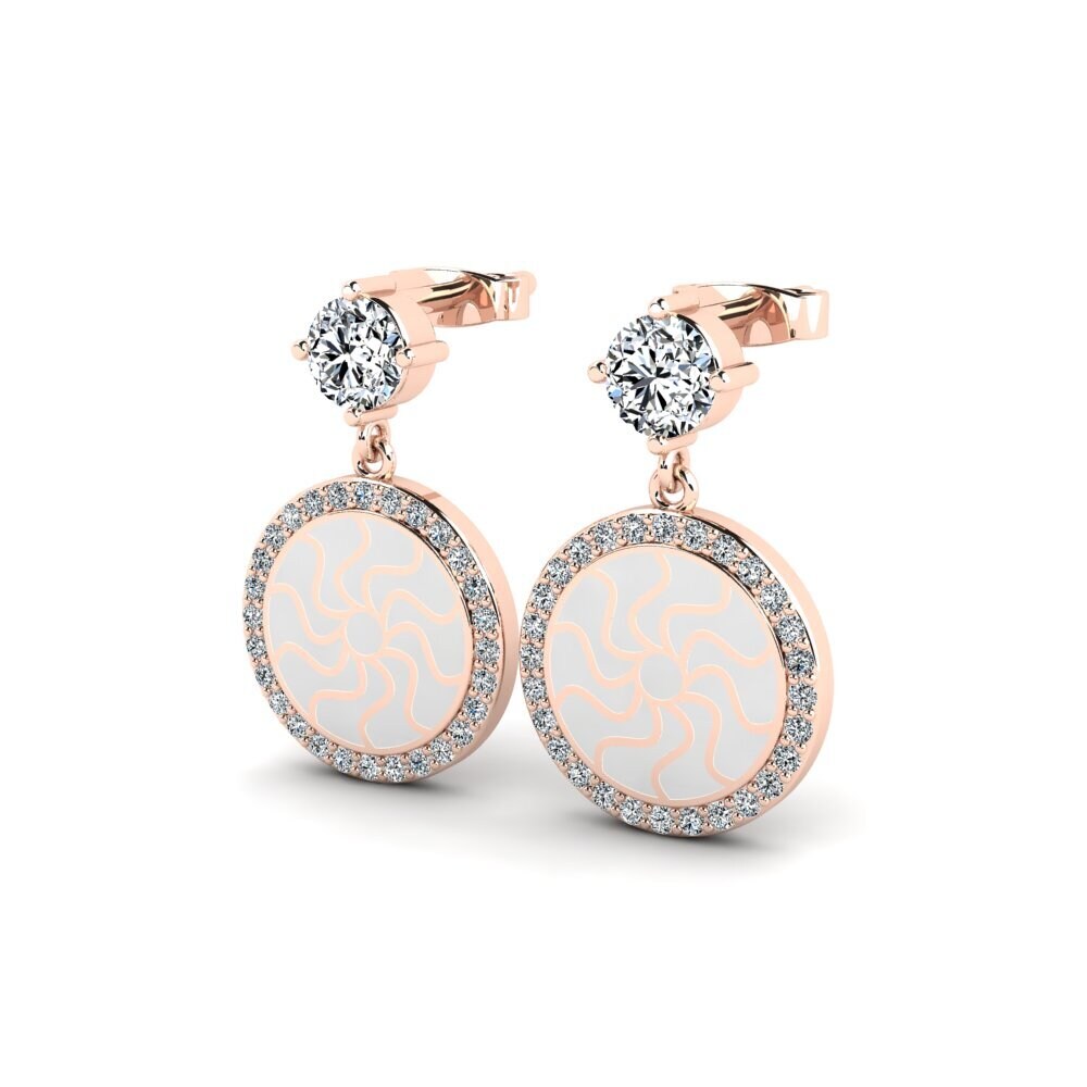 14k Oro Rosa Pendiente de mujer Taillow