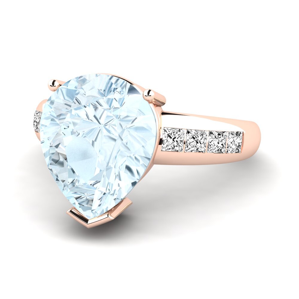 Aquamarine Ring Barinda