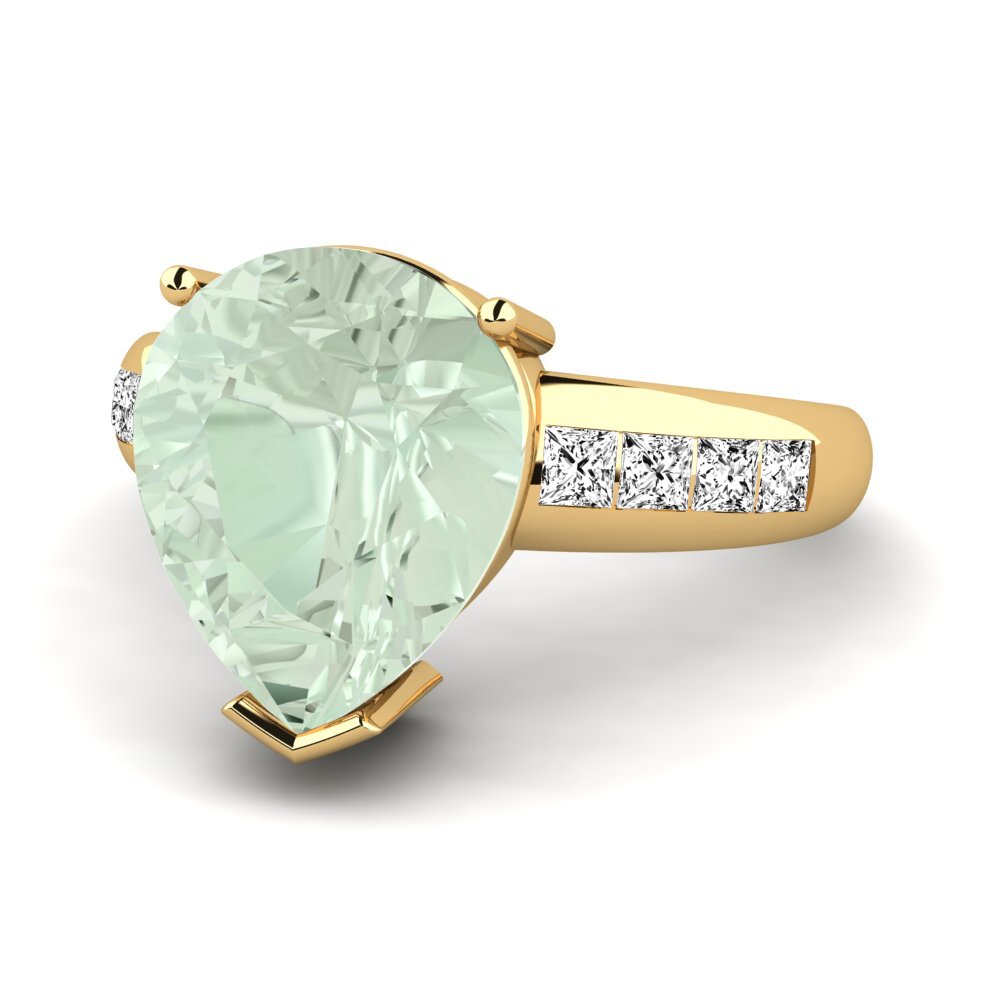 Amatista verde Anillo Barinda