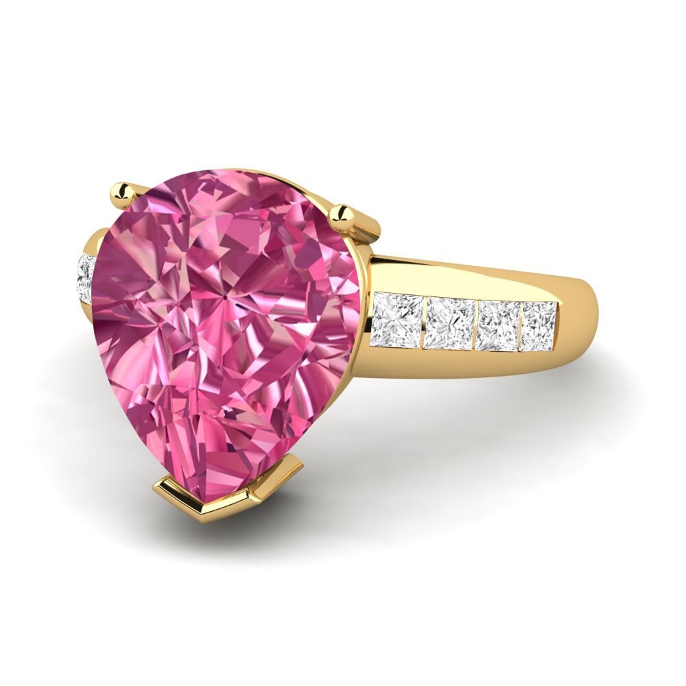 18k Oro Amarillo Anillo Barinda